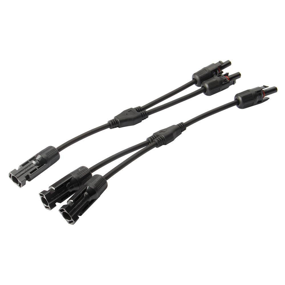 MC4-connector cabo solar Y-splitter cabo de módulo solar conector e tomada FMM painel solar fotovoltaico conector Y de ramificação 1 par